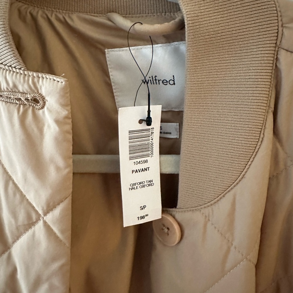Aritzia Tan Quilted Puffer Jacket - Picture 2 of 3